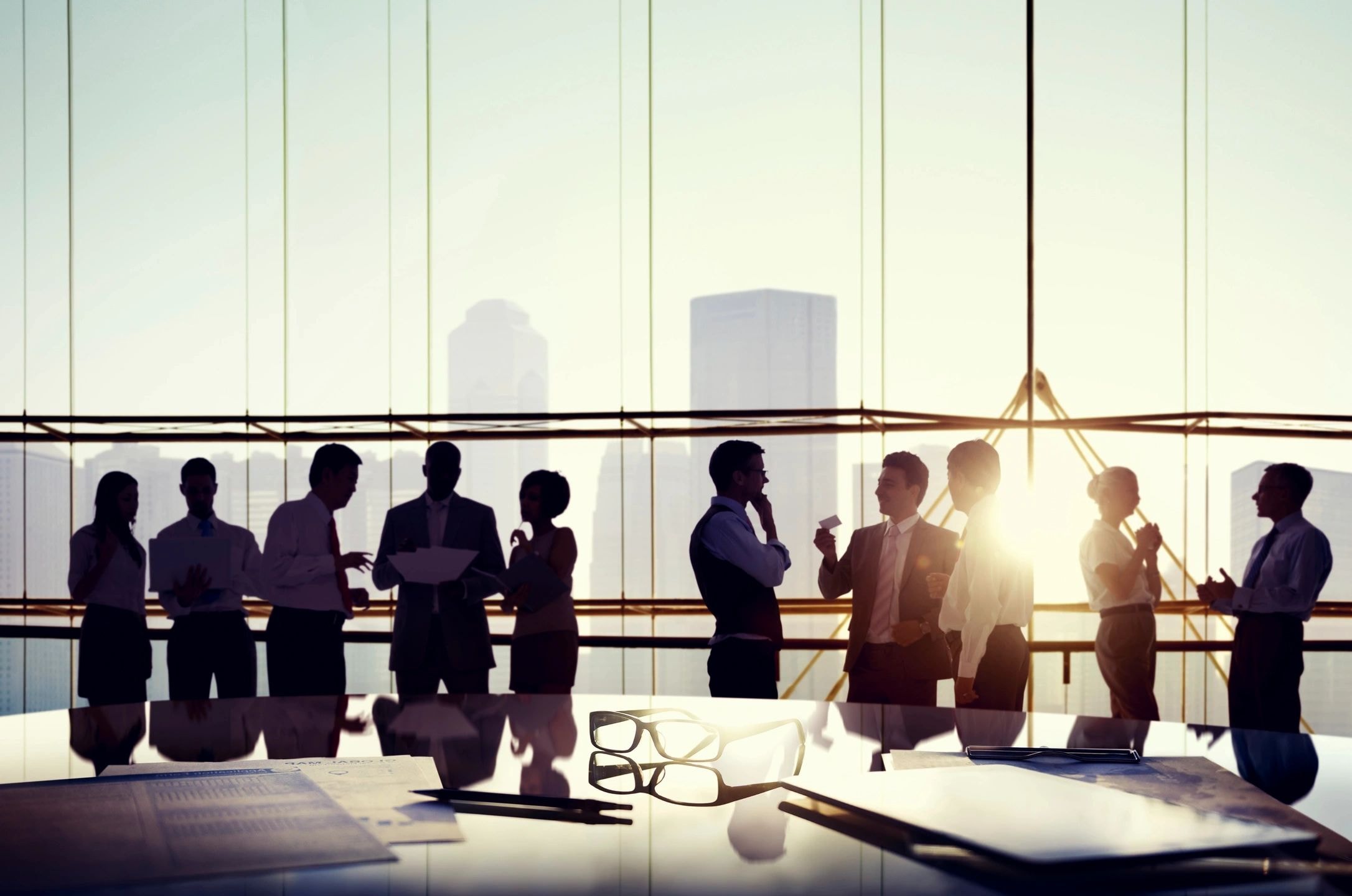 Business professionals in a conference room